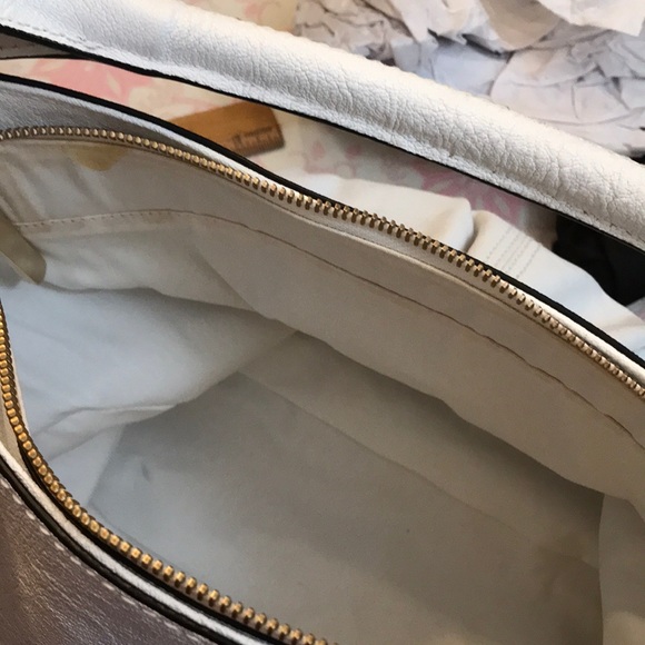 Via Spiga White Leather Shoulder Bag - Picture 6 of 6